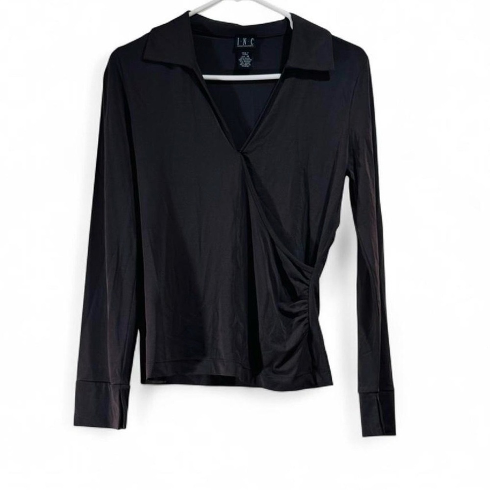 Elegant Black Long Sleeve Top